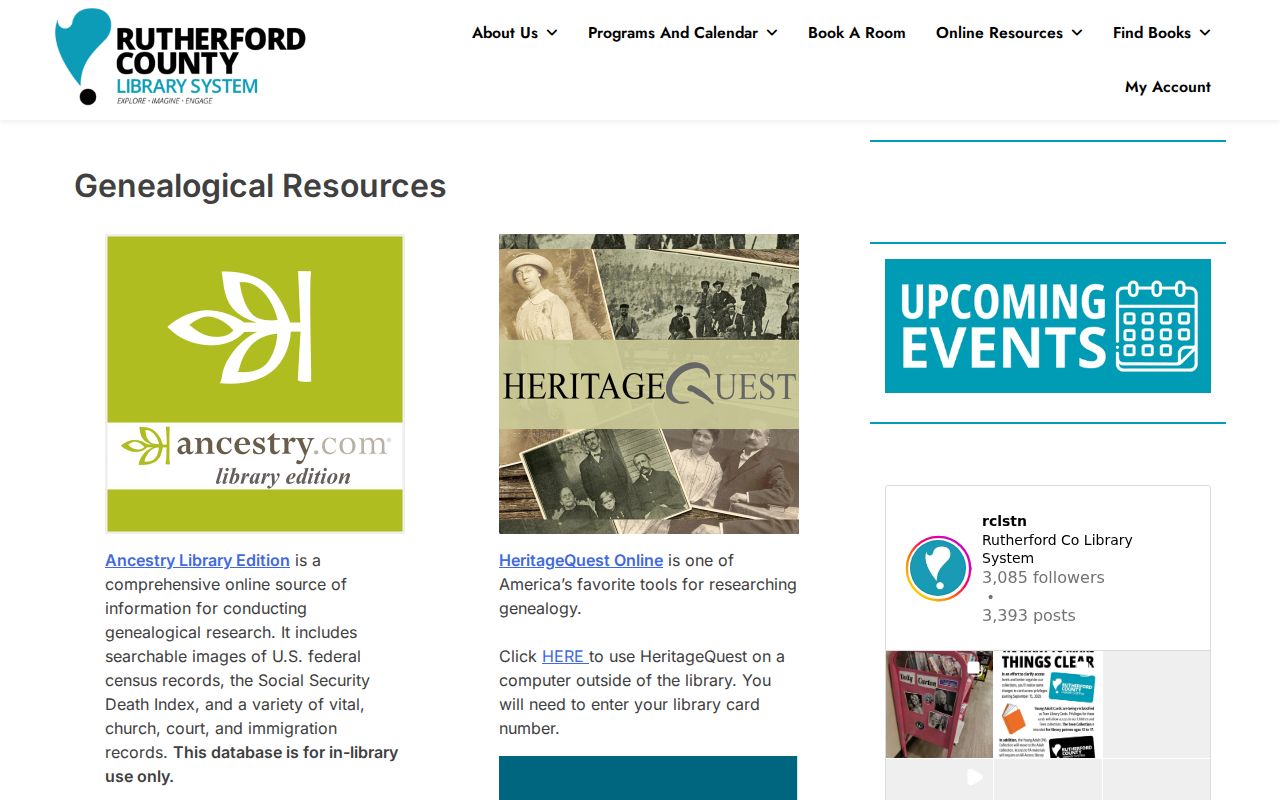 Murfreesboro city directory research through Rutherford County Library genealogy resources