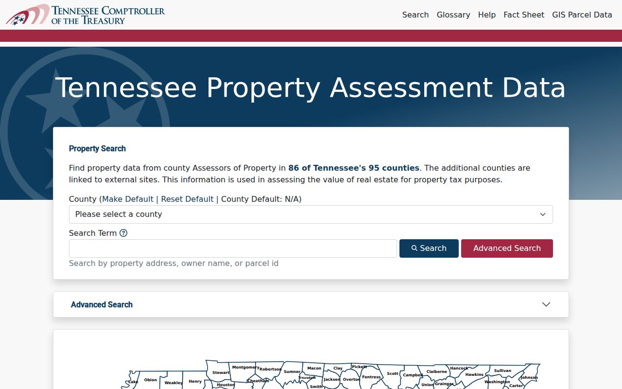Murfreesboro ZIP code property advanced search fields